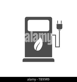 Ladestation für Elektroautos Symbol. Vector Illustration Stock Vektor