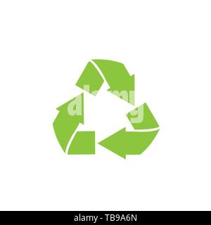 Auf das Symbol Papierkorb. Green Eco anmelden, Sparen planet Konzept Vektor Stock Vektor