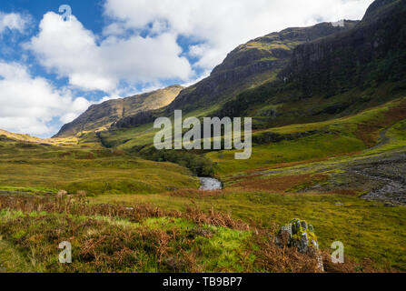 Blick auf Aonach Dubh Berg in schottischen Highands Stockfoto