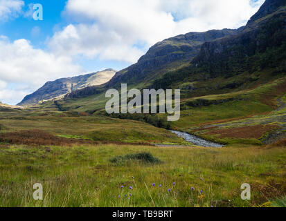 Blick auf Aonach Dubh Berg in schottischen Highands Stockfoto