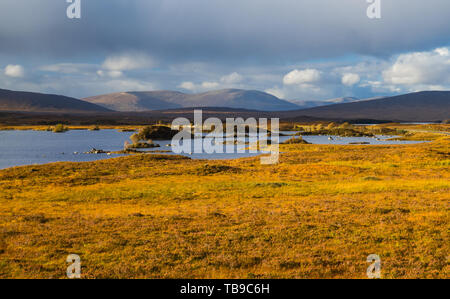 Lochan Na H-Achlaise und Rannoch Moor im Glen Coe Stockfoto