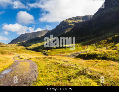 Blick auf Aonach Dubh Berg in schottischen Highands Stockfoto