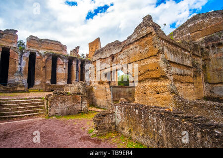 Tivoli - Villa Adriana in Rom - archäologische Sehenswürdigkeiten in Italien Stockfoto