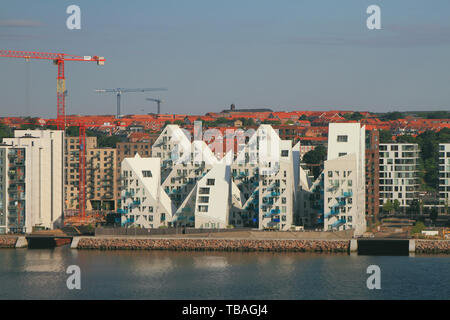 Aarhus, Dänemark - 12 Jul, 2018: Neue Gebäude am Meer Stockfoto