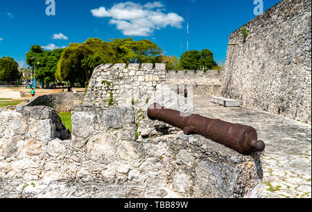 San Felipe Fort in Bacalar, Mexiko Stockfoto