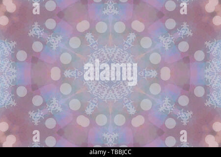 Abstrakte aquarell Kaleidoskop für textile Muster, keramische Fliesen und andere Designs. Orientalische vintage Motiv. Hand abstrakte Abbildung in Pin Stockfoto