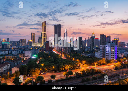 Die schöne Landschaft von Wuxi City Stockfoto