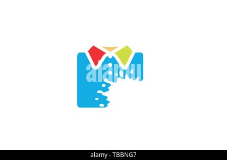 Kreative T-shirt Siebdruck Symbol Logo Vector Illustration Stock Vektor