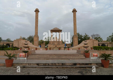 Jaipur, Rajasthan/Indien - 03. 24. 2019, Shaheed Smarak historische Kriegerdenkmal Denkmal in der Pink City. Stockfoto