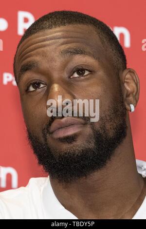 Tokio, Japan. 31. Mai, 2019. American Basketball player Kemba Wanderer besucht eine Media Event nach der Teilnahme an der NBA Finals 2019 Betrachtung Partei in Shibuya von Rakuten TV gehostet werden. Credit: Rodrigo Reyes Marin/ZUMA Draht/Alamy leben Nachrichten Stockfoto