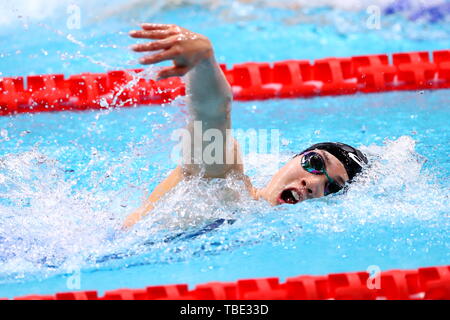 Tokio, Japan. 31. Mai, 2019. Tomomi Aoki Schwimmen: Japan Open 2019 Damen 200 m Freistil Finale bei Tatsumi International Swimming Center in Tokio, Japan. Credit: Naoki Nishimura/LBA SPORT/Alamy leben Nachrichten Stockfoto