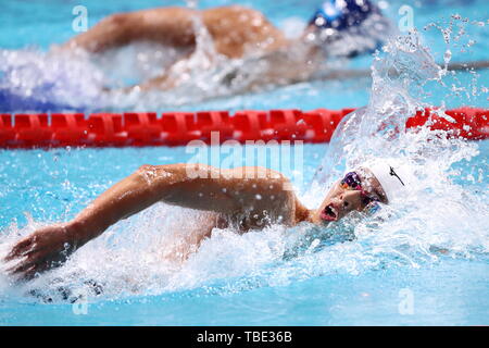 Tokio, Japan. 31. Mai, 2019. Atsuya Yoshida Schwimmen: Japan Open 2019 Männer 1500 m Freistil Finale bei Tatsumi International Swimming Center in Tokio, Japan. Credit: Naoki Nishimura/LBA SPORT/Alamy leben Nachrichten Stockfoto