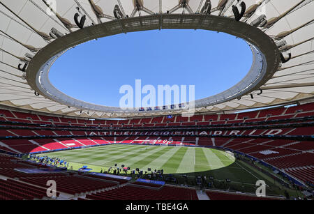 Madrid, Spanien. 1. Juni 2019. Wanda Metropolitano Stadion, Tottenham Hotspur FC V Liverpool FC, 2019 Credit: Allstar Bildarchiv/Alamy leben Nachrichten Stockfoto