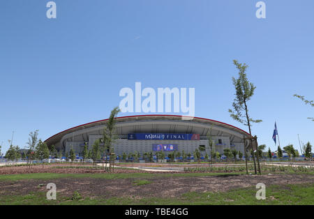 Madrid, Spanien. 1. Juni 2019. Wanda Metropolitano Stadion, Tottenham Hotspur FC V Liverpool FC, 2019 Credit: Allstar Bildarchiv/Alamy leben Nachrichten Stockfoto