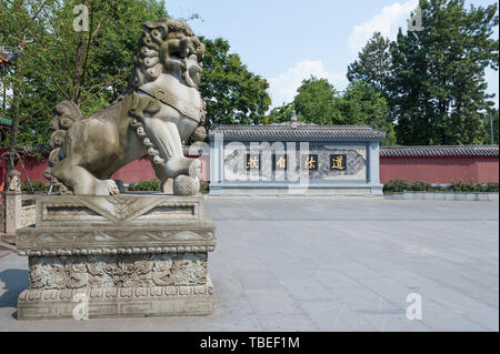 Die steinernen Löwen der Grüne Schaf Palace. Stockfoto