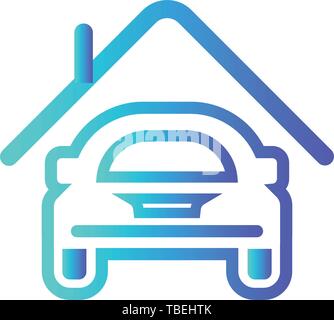Auto garage icon-Vektor Stock Vektor