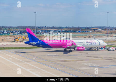 Ein Blick auf Luto Flughafen im Vereinigten Königreich Stockfoto