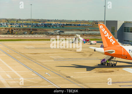 Ein Blick auf Luto Flughafen im Vereinigten Königreich Stockfoto