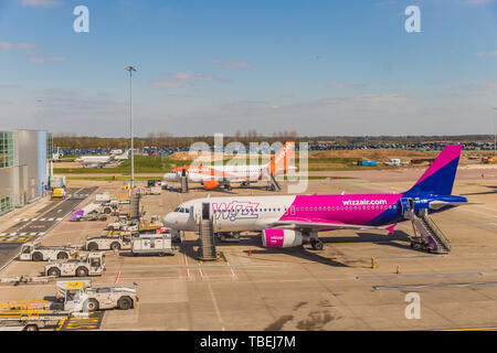 Ein Blick auf Luto Flughafen im Vereinigten Königreich Stockfoto