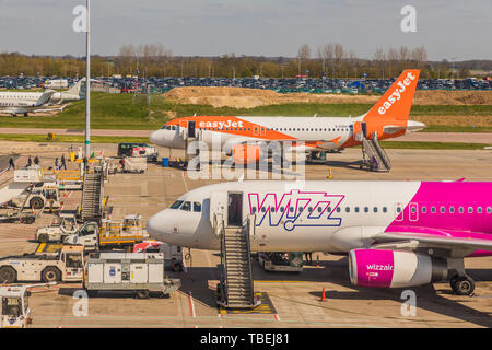 Ein Blick auf Luto Flughafen im Vereinigten Königreich Stockfoto