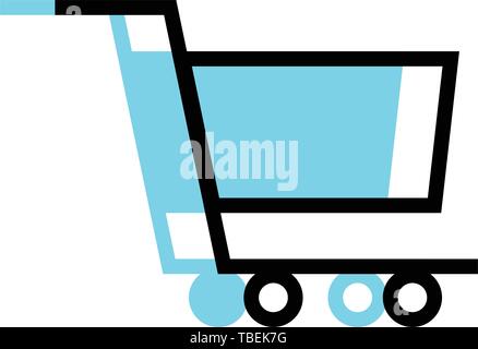 Warenkorb Symbol - Lineare füllen Warenkorb Symbol Vektor Stock Vektor
