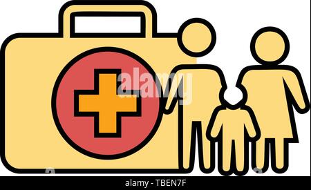 Medizinische Gesundheit leben Schutz Symbol - Gesundheit Sicherheit icon-Vektor Stock Vektor