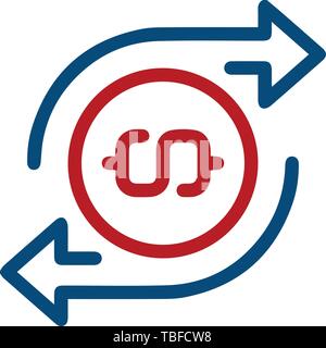 Connect ist ein abstraktes Logo kann aber auch als Buchstabe C Logo verwendet werden. Das Design ist schlicht und einfach zu konfigurieren Stock Vektor