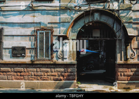 Altes Haus in Hankou, Wuhan Stockfoto