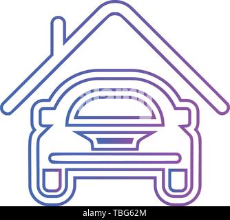 Auto garage icon-Vektor Stock Vektor