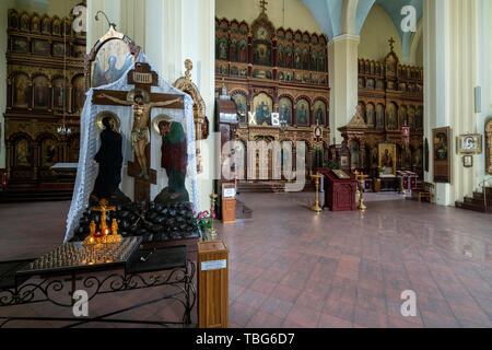 Vilnius, Litauen. Mai 2019. Ein Blick auf die Kathedrale der Heiligen Maria Mutter Gottes Stockfoto