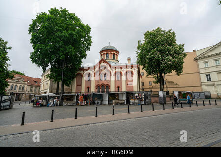 Vilnius, Litauen. Mai 2019. Ein Blick auf Saint Parasceve Orthodoxe Kirche Stockfoto