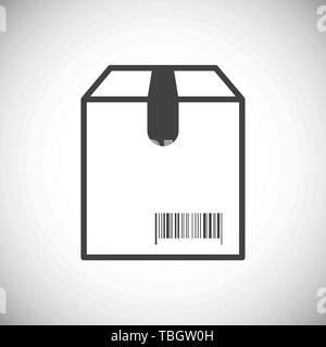 Barcode verwandte Symbol auf Hintergrund für Grafik- und Webdesign. Einfache Abbildung. Internet Konzept Symbol für Website Taste oder mobile App. Stock Vektor