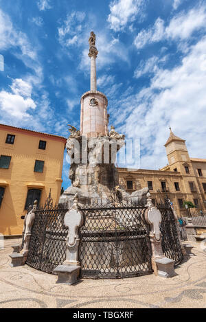 Der Triumph der Saint Raphael Triunfo de San Rafael ist ein Denkmal für die Erzengel Raphael gebaut im 17. Jahrhundert in Cordoba, Spanien. Stockfoto