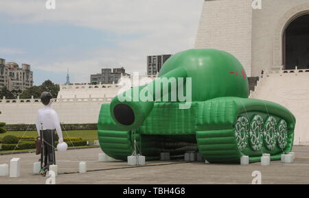 TAIWAN TANK MANN Mark TIANANMEN DURCHGREIFEN JAHRESTAG Stockfoto