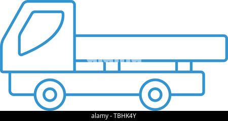 Lkw-Symbol Vektor-Lieferwagen Zeichen Stock Vektor