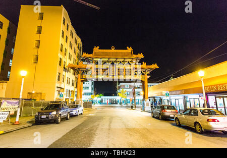 China traditionelle Architektur in Seattle. Stockfoto