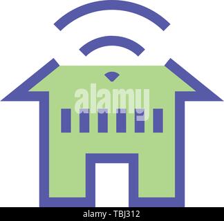 Home wlan Zeichen icon-Vektor Stock Vektor