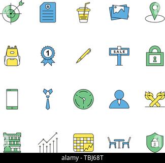 Business Icon Set - Büro sign set Vektor Stock Vektor