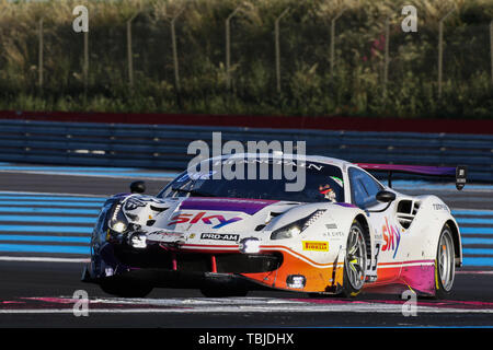 Le Beausset, Frankreich. 01 Juni, 2019. Tempesta Racing Ferrari 488 GT3 mit Pro-Am-Cup Fahrer Chris Buncombe, Jonathan Hui & Chris Froggatt während der blancpain GT Serie Endurance Cup am Circuit Paul Ricard, Le Beausset, Frankreich Am 1. Juni 2019. Foto von Jurek Biegus. Credit: UK Sport Pics Ltd/Alamy leben Nachrichten Stockfoto