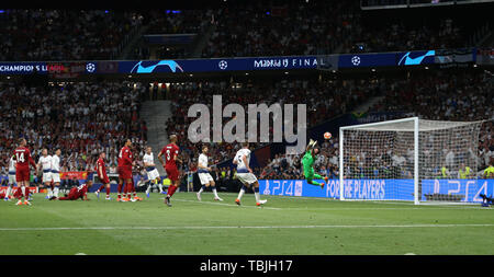 Madrid, Spanien. 01 Juni, 2019. Alisson zu Speichern, Tottenham Hotspur FC V Liverpool FC, 2019 Credit: Allstar Bildarchiv/Alamy leben Nachrichten Stockfoto