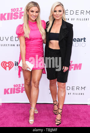 Carson, USA. 01 Juni, 2019. CARSON, LOS ANGELES, Kalifornien, USA - Juni 01: Becca Tilley und Tanya Rad kommen an der 2019 iHeartRadio Wango Tango an der Würde des Menschen Gesundheit Sport Park und am 1. Juni 2019 in Carson, Los Angeles, Kalifornien, USA, statt. (Foto von Xavier Collin/Image Press Agency) Quelle: Bild Presse Agentur/Alamy leben Nachrichten Stockfoto