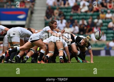Twickenham Stadium. London. UK. 2. Juni 2019. England Frauen v Babarians Frauen. Leanne Riley (England). 02.06.2019. Credit: Sport in Bildern/Alamy Live News Credit: Sport in Bildern/Alamy leben Nachrichten Stockfoto