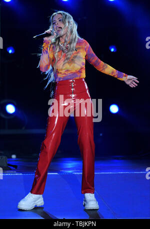 Carson, USA. 01 Juni, 2019. Carson, CA - 01. Juni: Fletcher besucht die iHeartRadio Wango Tango Show an der Würde des Menschen Gesundheit Sport Park am Juni 01, 2019 in Carson, Kalifornien. Credit: Imagespace/Alamy leben Nachrichten Stockfoto