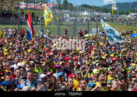 Mugello, Italien. 02 Juni, 2019. Motogp-Titel invasion Credit: Unabhängige Fotoagentur/Alamy leben Nachrichten Stockfoto