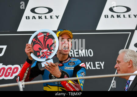 Mugello, Italien. 02 Juni, 2019. Alex Marquez zunächst klassifiziert Moto2 Credit: Unabhängige Fotoagentur/Alamy leben Nachrichten Stockfoto