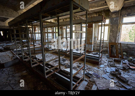 Die streng geheimen Militärbasis versteckt in Tschernobyl: Russische Specht Stockfoto