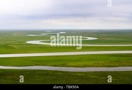 90 - acht Umdrehungen an einem regnerischen Tag, im Bayinbrook prairie genommen Stockfoto