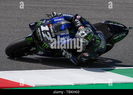 Mugello, Italien. 01 Juni, 2019. Maverick Vinales im Zeittraining in Mugello - Gran Premio d'italia Credit: Lorenzo di Cola/Pacific Press/Alamy leben Nachrichten Stockfoto