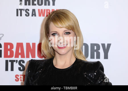 "The Big Bang Theory' Finale Party im Langham Huntington Hotel mit: Melissa Rauch Wo: Los Angeles, Kalifornien, Vereinigte Staaten, wenn: 01. Mai 2019 Credit: Sheri Determan/WENN.com Stockfoto