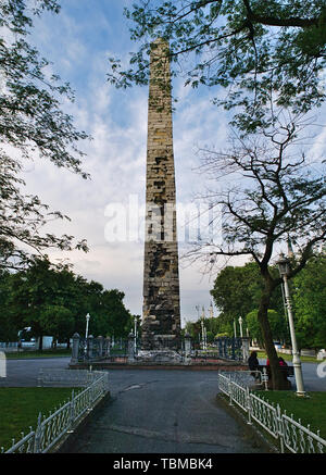 Obelisk von Theodosius (Dikilitas) mit Hieroglyphen in Sultanahmet, Istanbul, Türkei. Stockfoto